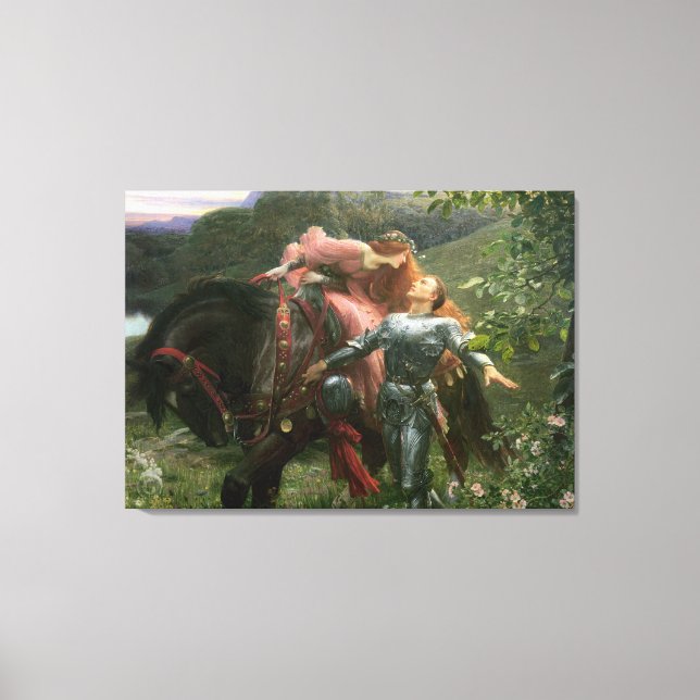 Le Belle Dame Sans Merci by Sir Frank Dicksee 1901 Canvas Print (Front)