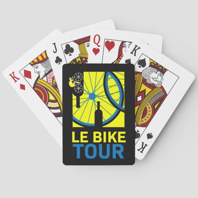 Le Bike Tour Art Poker Cards (Back)