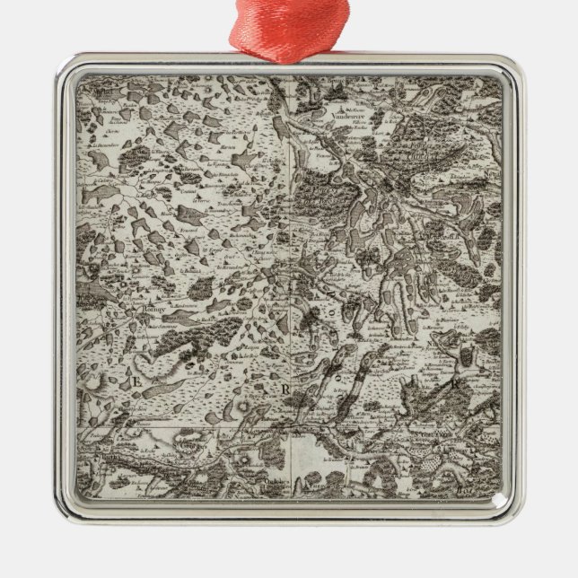 Le Blanc, Chateauroux, Montmorillon Metal Ornament (Front)