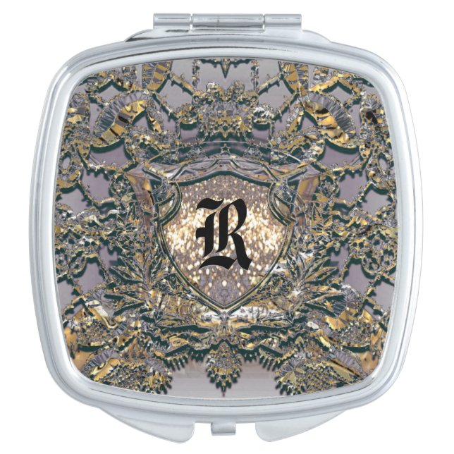 Le Boeme Pierree  Victorian Monogram Mirror For Makeup (Front)