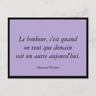 Le bonheur postcard