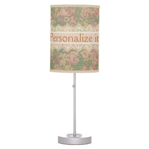 Le Boudoir Vintage Lace and Fabric Table Lamp