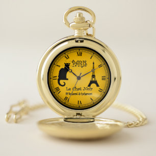 Le Cabaret du Chat Noir ~ The Black Cat Cabaret ~ Pocket Watch