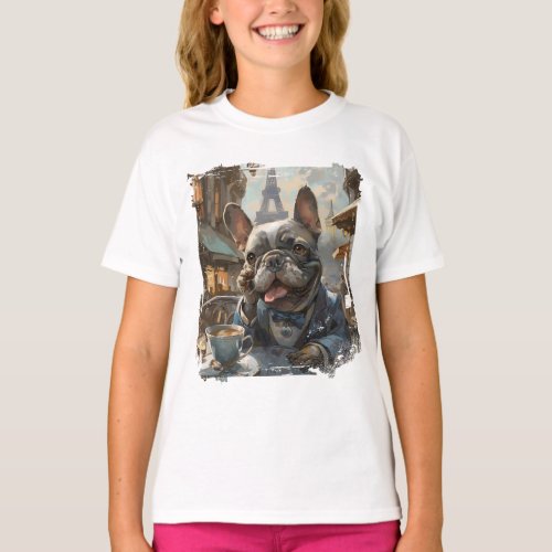 Le Caf Bulldog T_Shirt