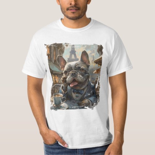 Le Caf Bulldog T_Shirt