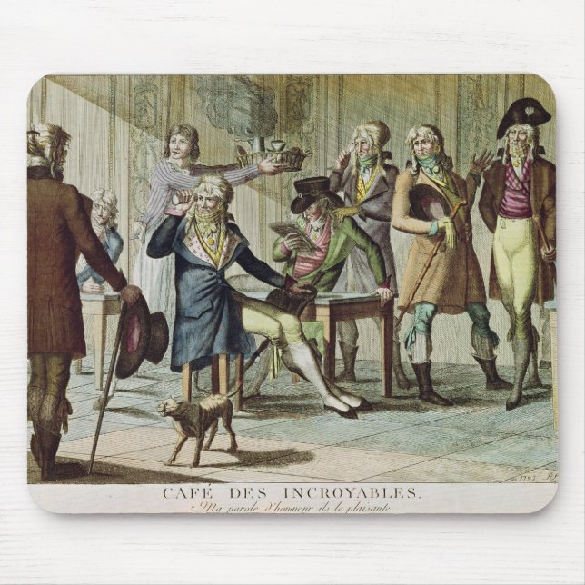 Le Cafe des Incroyables, 1797 Mouse Pad (Front)