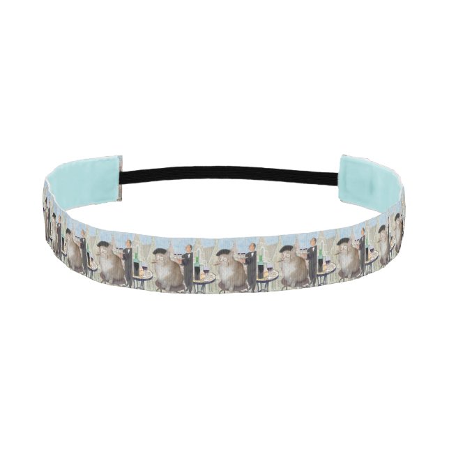 Le Cat du Cafe Athletic Headband (Front)
