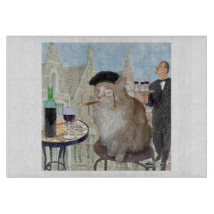 Le Cat du Cafe Cutting Board