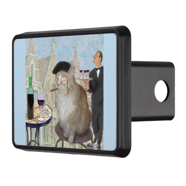 Le Cat du Cafe Hitch Cover (Left)