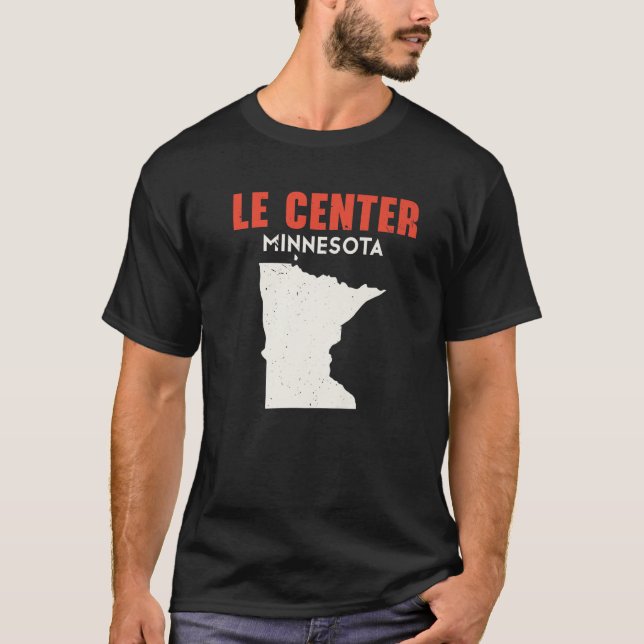 Le Center Minnesota USA State America Travel Minne T-Shirt (Front)