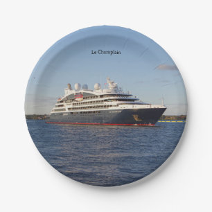 Le Champlain paper plate