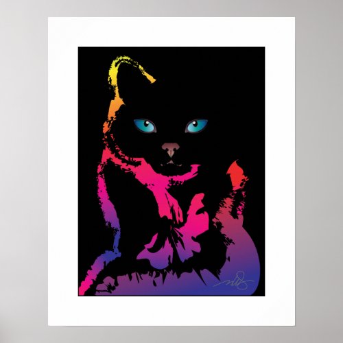 Le Chat d'Alexandra en Noir Two Poster