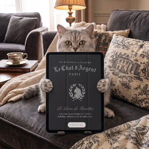 Le Chat d'Argent Noir Classic Winter Dishes Custom iPad Mini Cover