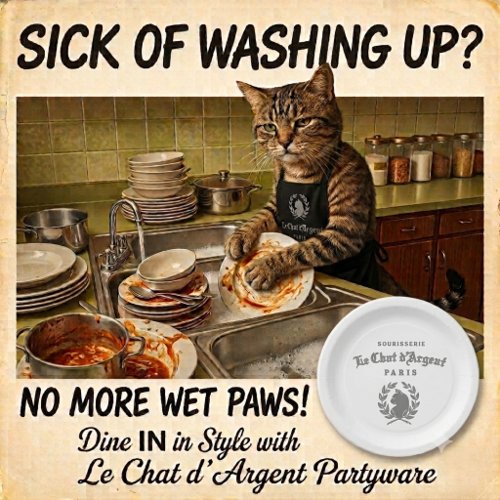 Le Chat d'Argent Vintage French Paper Plates – Ele