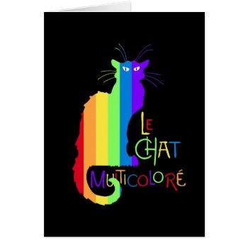 Le Chat Multicoloré by TimeEchoArt at Zazzle