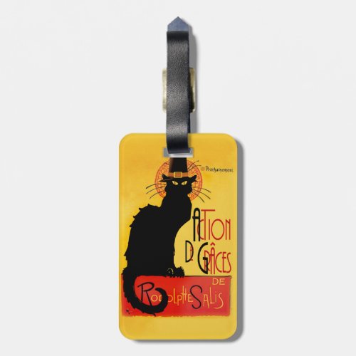 Le Chat Noir _ Action De Grces Luggage Tag