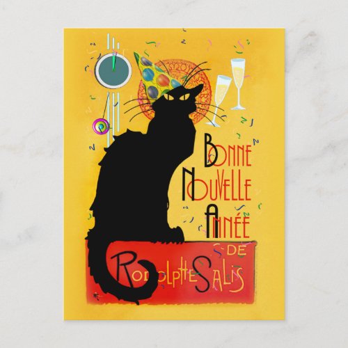 Le Chat Noir _ Bonne Nouvelle Anne Postcard