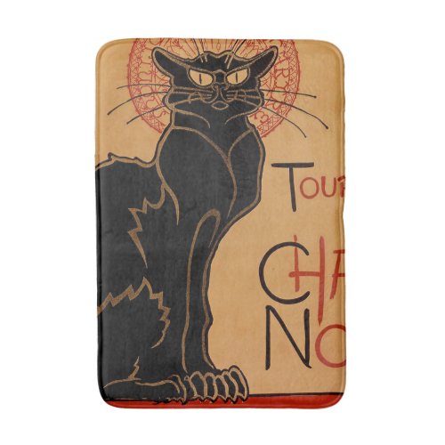 Le Chat Noir by Theophile Steinlen Bath Mat