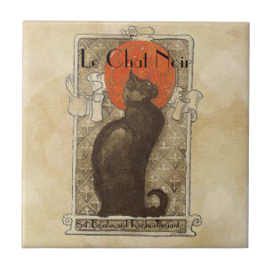 Le Chat Noir Ceramic Tile