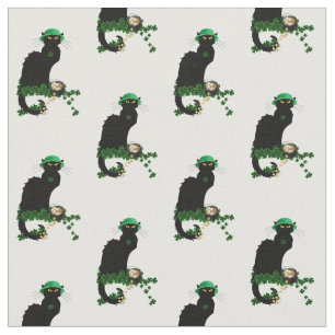 Le Chat Noir Clover St. Patrick's Day Fabric