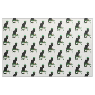 Le Chat Noir Clover St. Patrick's Day Fabric