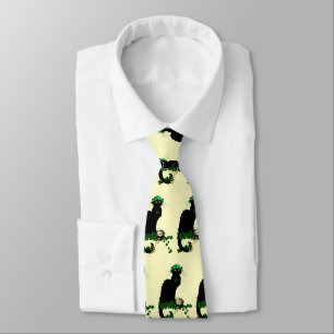 Le Chat Noir Clover St. Patrick's Day Neck Tie