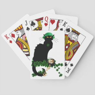 Le Chat Noir Clover St. Patrick's Day Poker Cards