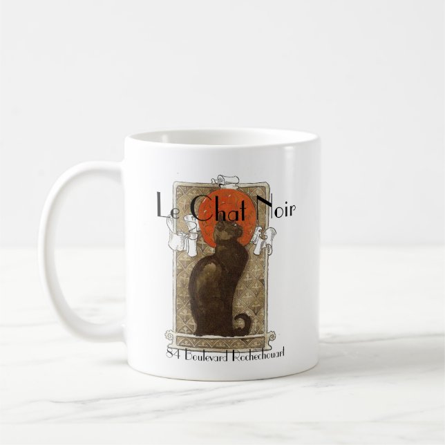 Le Chat Noir Coffee Mug (Left)