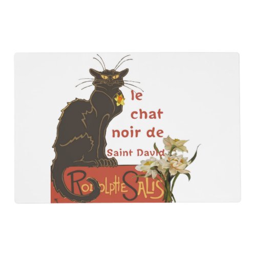 Le Chat Noir De Saint David De Rodolphe Salis Placemat