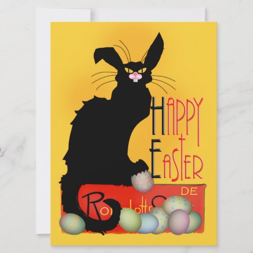 Le Chat Noir - Happy Easter Invitation