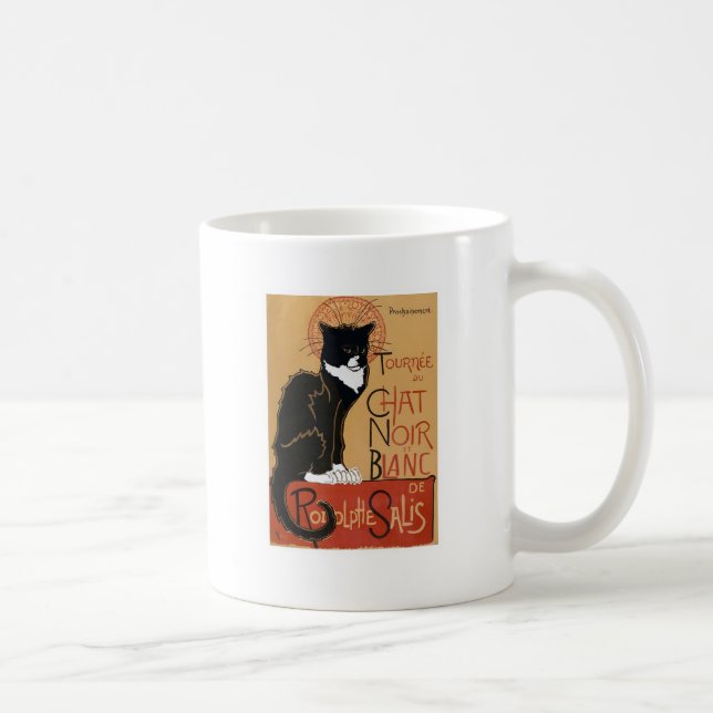 Le Chat Noir et Blanc 2-side Coffee Mug (Right)