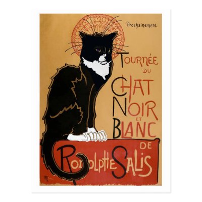 Le Chat Noiroriginal Billboard Postcard Zazzlecom