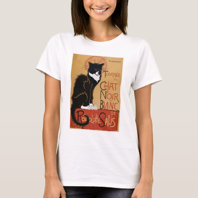 Le Chat Noir et Blanc T-Shirt (Front)