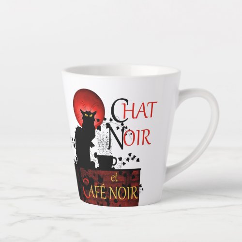 Le Chat Noir et Caf Noir Coffee Latte Mug