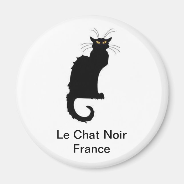 Le Chat Noir France Magnet (Front)
