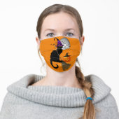Le Chat Noir - Halloween Witch Cat Adult Cloth Face Mask (Worn)