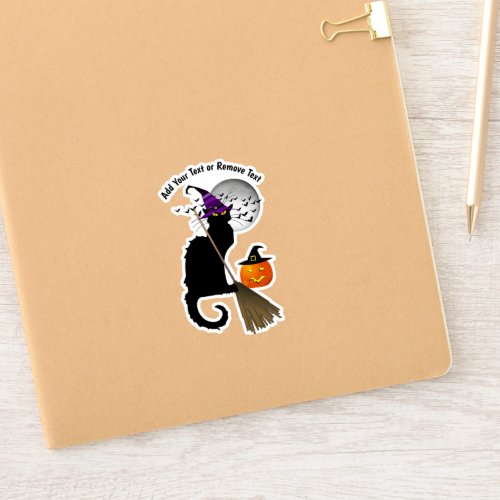 Le Chat Noir Halloween Withc  Sticker