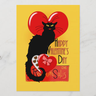 Le Chat Noir - Happy Valentine's Day Invitation