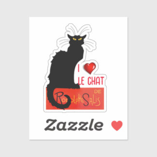 Le Chat Noir Heart Candy Valentine's Day  Sticker