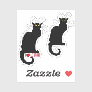 Le Chat Noir Heart Candy Valentine's Day  Sticker