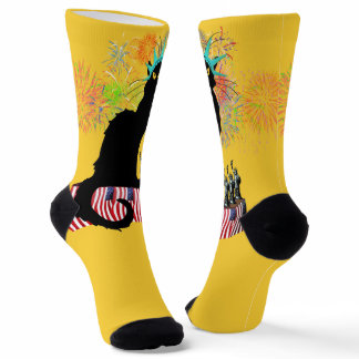 Le Chat Noir Independence Day Socks