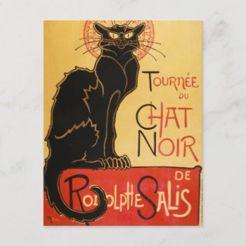 Le Chat Noir Invitations by VintageSpot at Zazzle