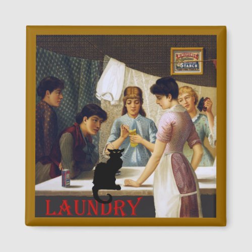 Le Chat Noir Laundry Room Magnet