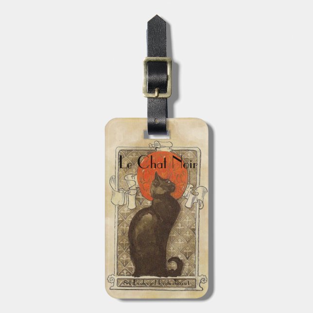 Le Chat Noir Luggage Tag (Front Vertical)