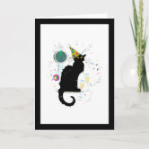 Le Chat Noir Bonne Nouvelle Annee Holiday Card Zazzle Com
