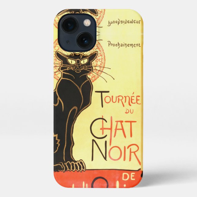 Le chat noir,Original billboard iPhone Case (Back)