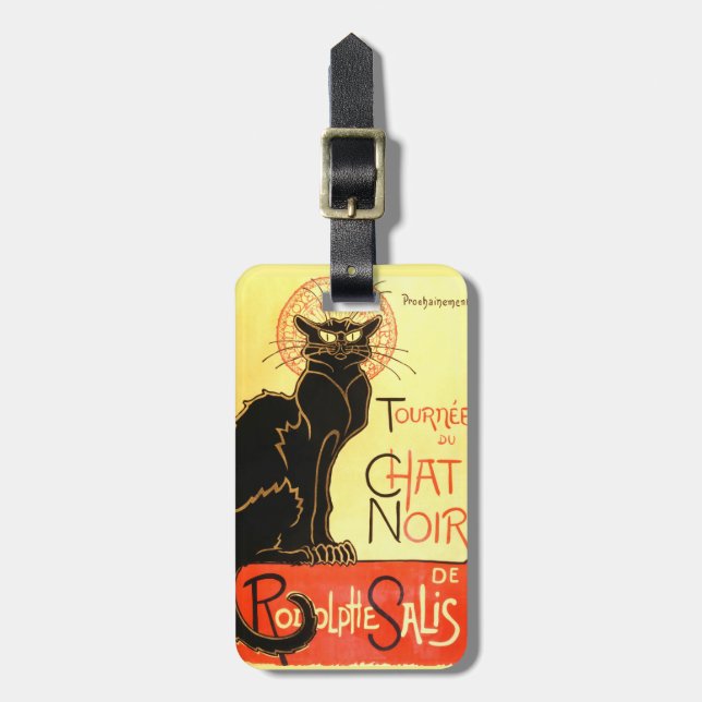 Le chat noir,Original billboard Luggage Tag (Front Vertical)