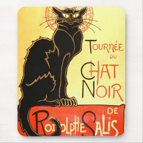 Le chat noirOriginal billboard Mouse Pad