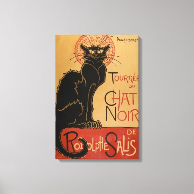Le Chat Noir Original Canvas Print (Front)