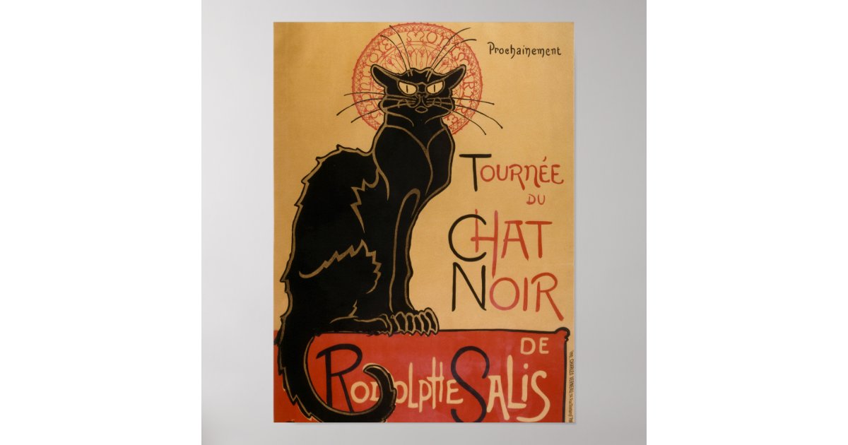 Poster chat noir Theophile Steinlen